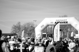 Les cyclosportifs au départ de la Bisou édition 2016