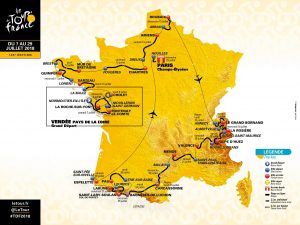 Carte du Tour de France 2018