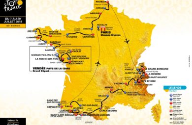 Carte du Tour de France 2018