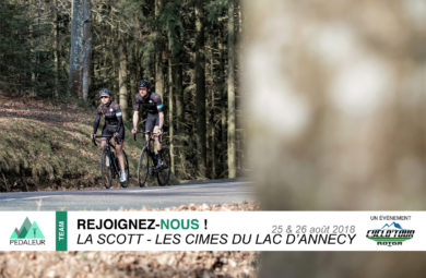 Pedaleur recherche 5 cyclistes pour la Scott Les Cimes du Lac d'Annecy