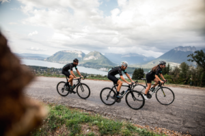 sortie cycliste en groupe