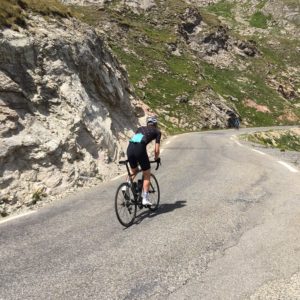 cycliste col du Galibier