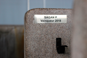 Plaque vainqueur Paris Roubaix 2018 Peter Sagan