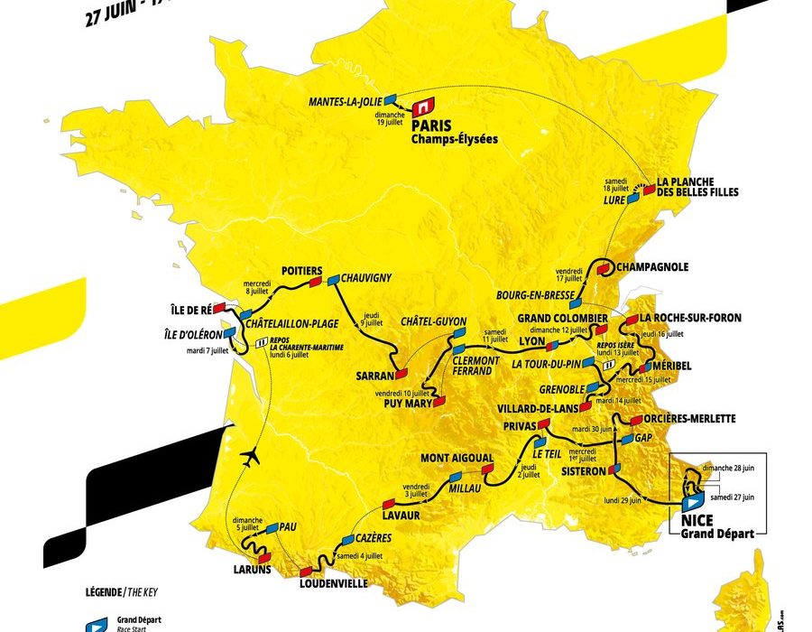 Le parcours du Tour  de  France  2022 Blog P daleur 