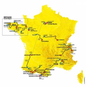 Carte du Tour de France 2021