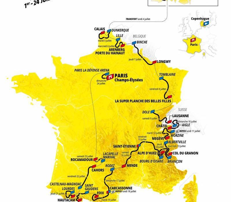 Parcours du Tour de France 2022