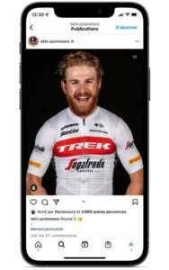 Barbe du cycliste pro Quinn Simmons