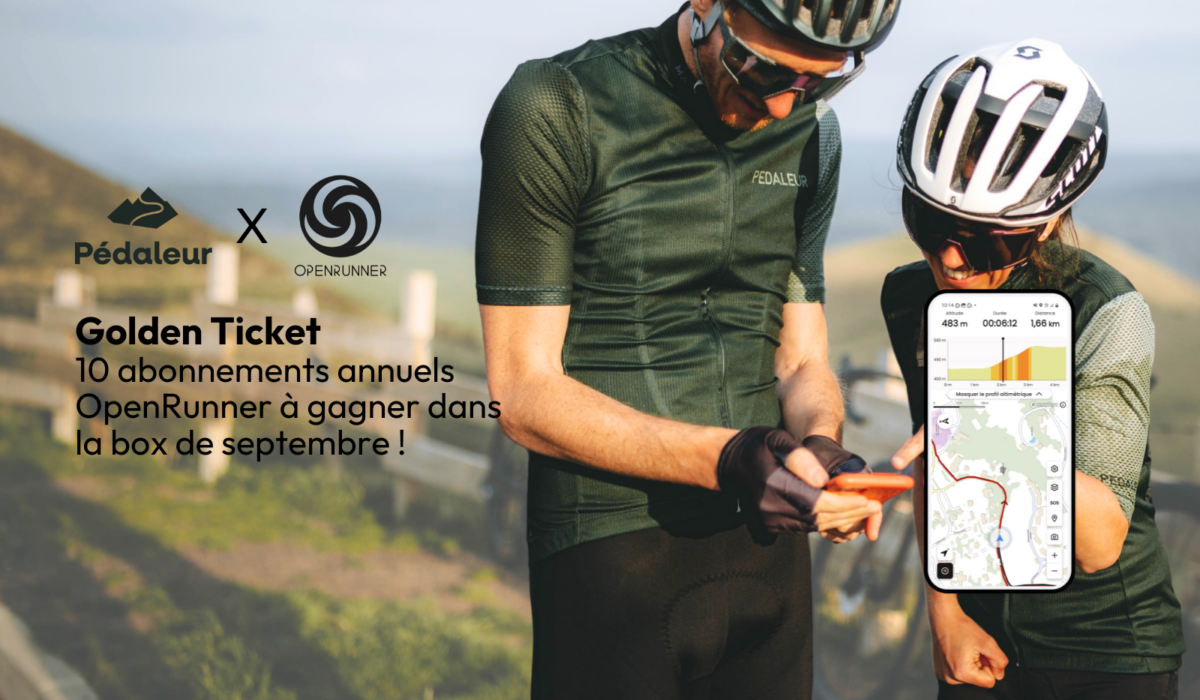 Pédaleur x OpenRunner : 10 Tickets d’Or à trouver dans la box Pédaleur de septembre