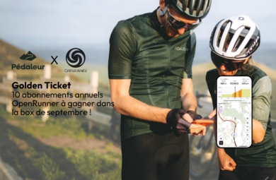 Pédaleur x OpenRunner : 10 Tickets d’Or à trouver dans la box Pédaleur de septembre