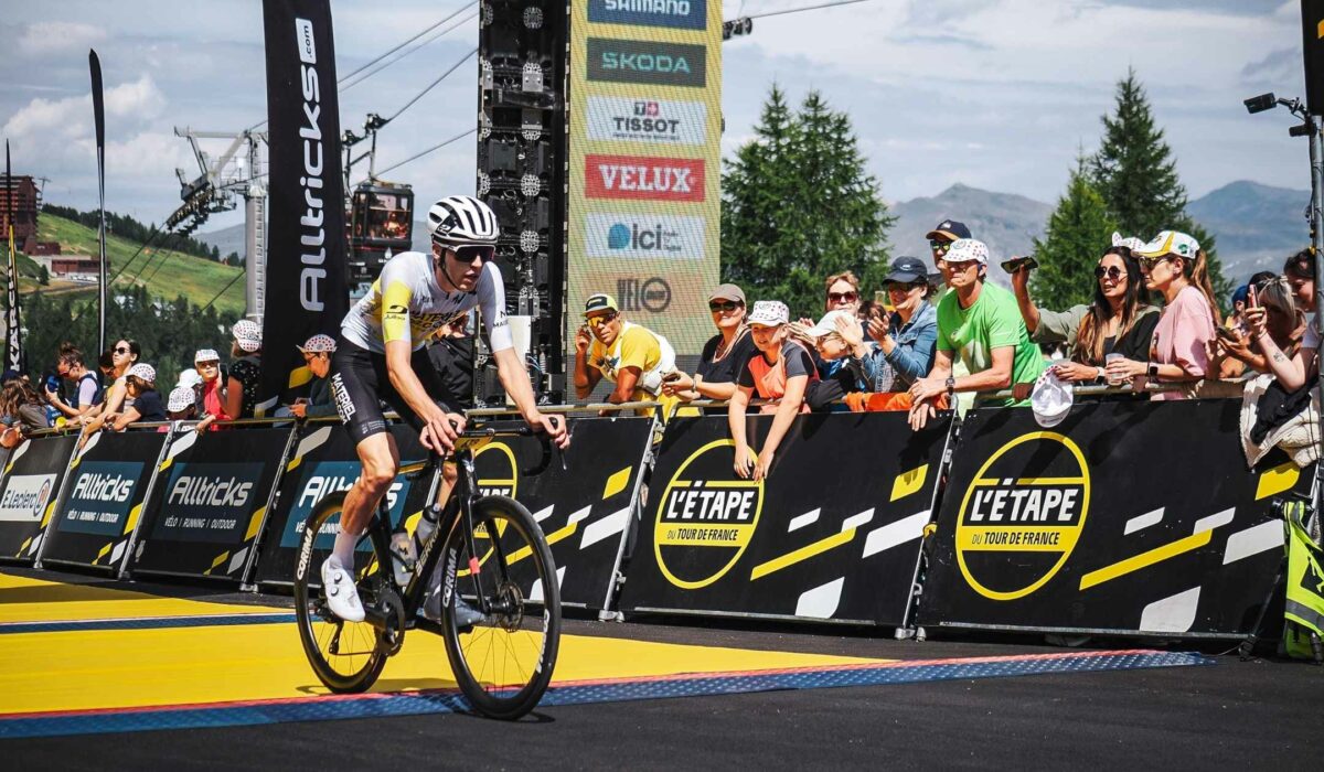 Louis Gautheron à l'étape du Tour de France 2025