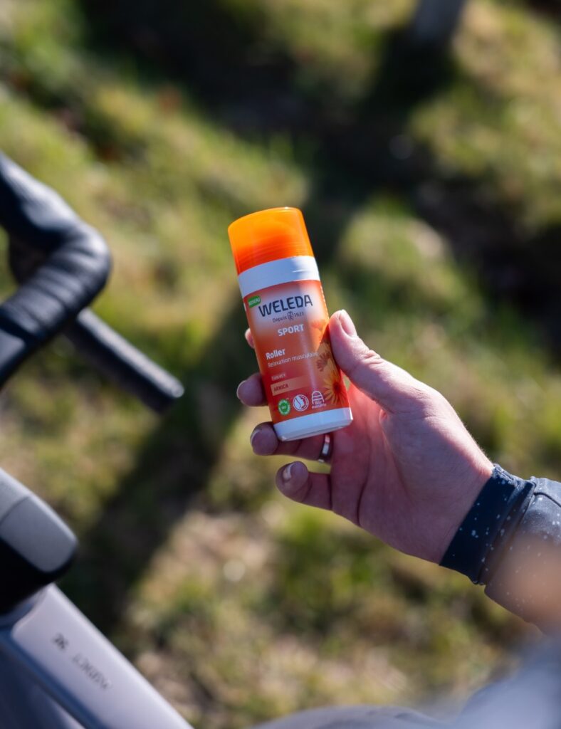 Roller à l'arnica récupération sportive