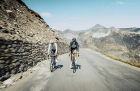 cyclisme sur route dans les Alpes