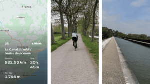 Photos d'Antoine pendant son voyage à vélo de Bordeaux à Sète, en suivant le Canal de Garonne puis le Canal du Midi