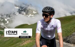 Pédaleur exposant de l'Etape du Tour 2026