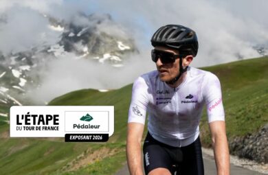 Pédaleur exposant de l'Etape du Tour 2026