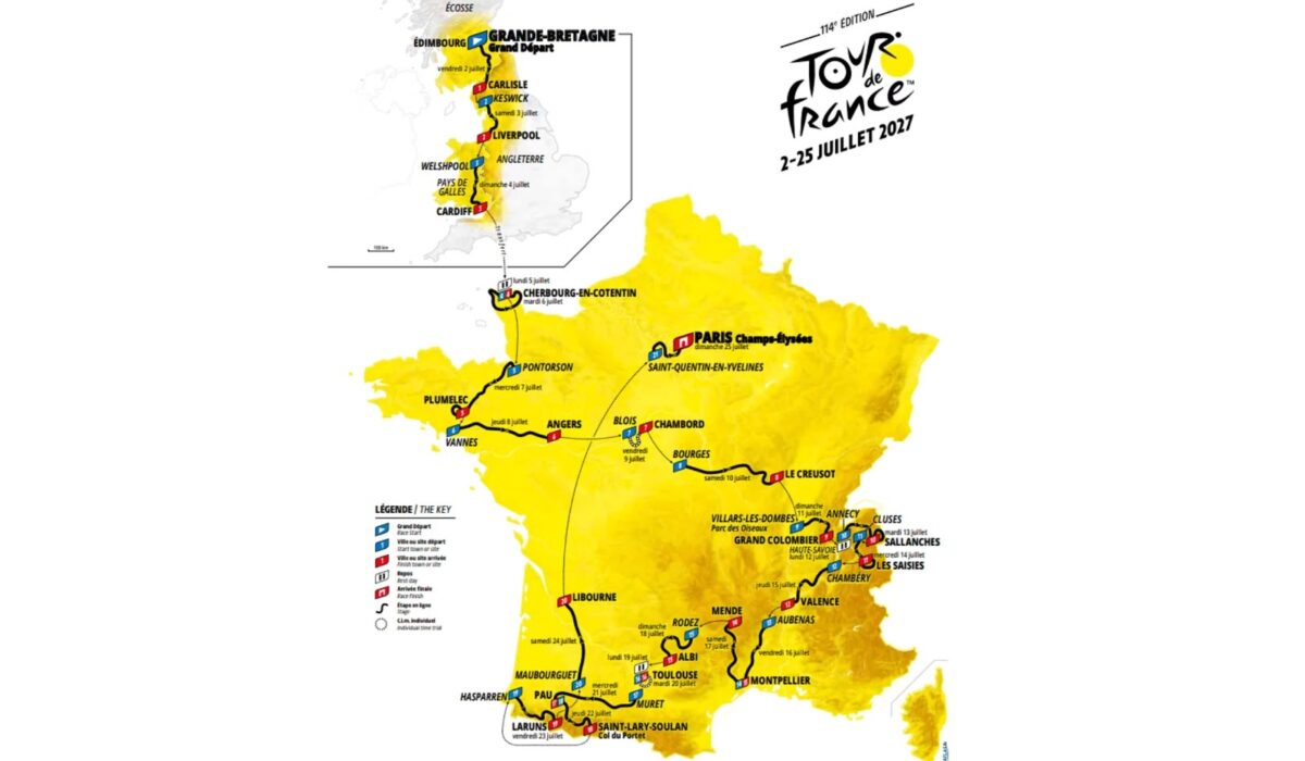 Étapes du Tour de France masculin 2027